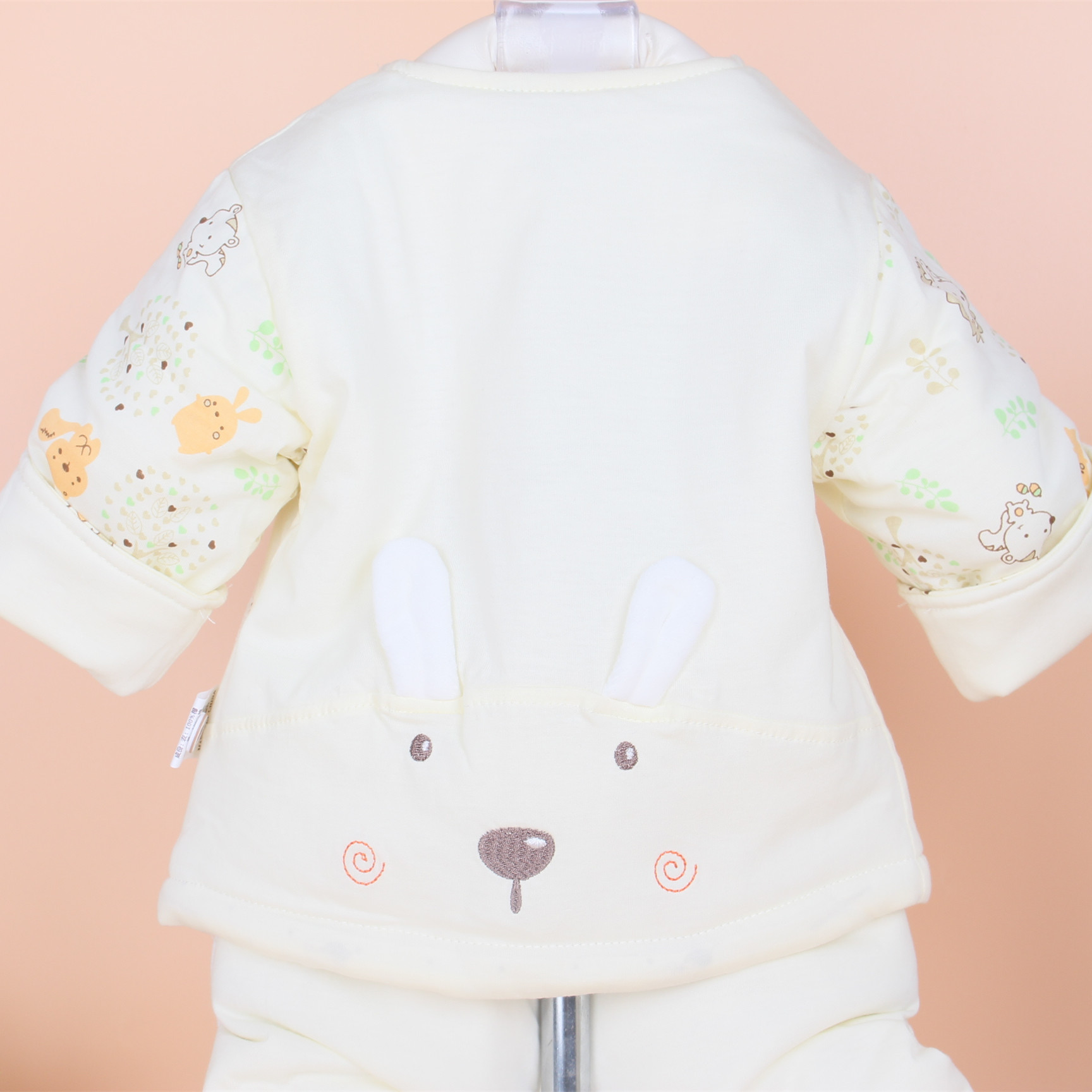 15年秋季新款健康快车宝宝棉衣套 童装三件套薄棉套装66-73 5111图片