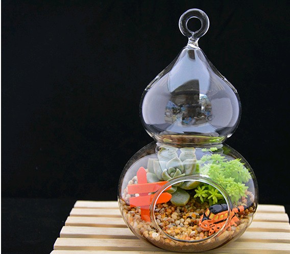 透明葫芦玻璃花瓶 玻璃工艺品 家居饰品 厂家直销 欢迎选购