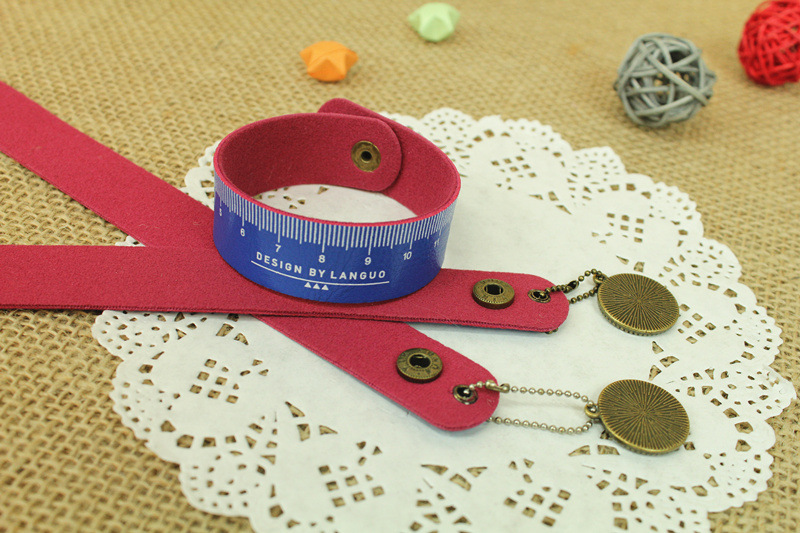 批发蓝果星空系列手链挂件皮尺 创意时尚pu皮尺 美观新颖实用