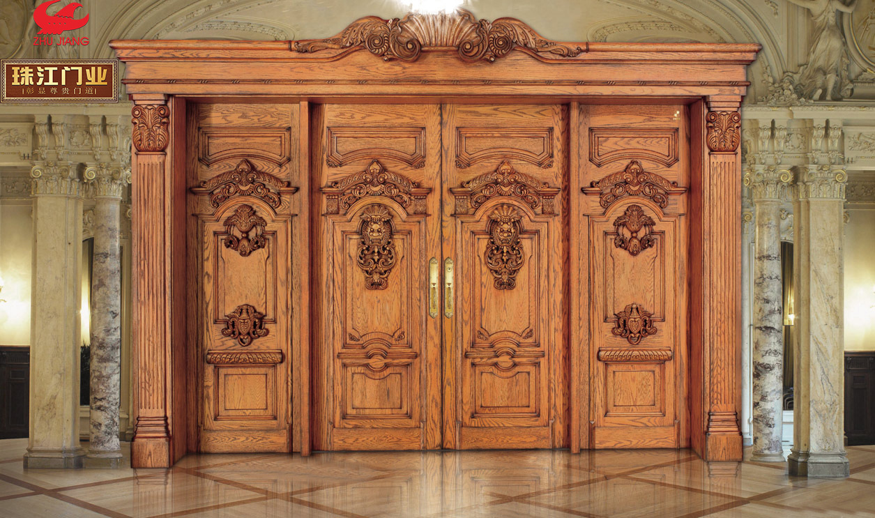 2016款厂家生产花梨原木门黄花梨原木实木门