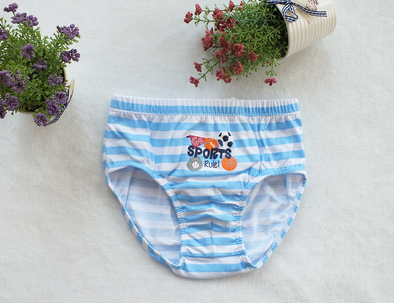 韩国外贸原单儿童内衣 男童棒球足球运动纯棉三角裤 厂家直销内裤