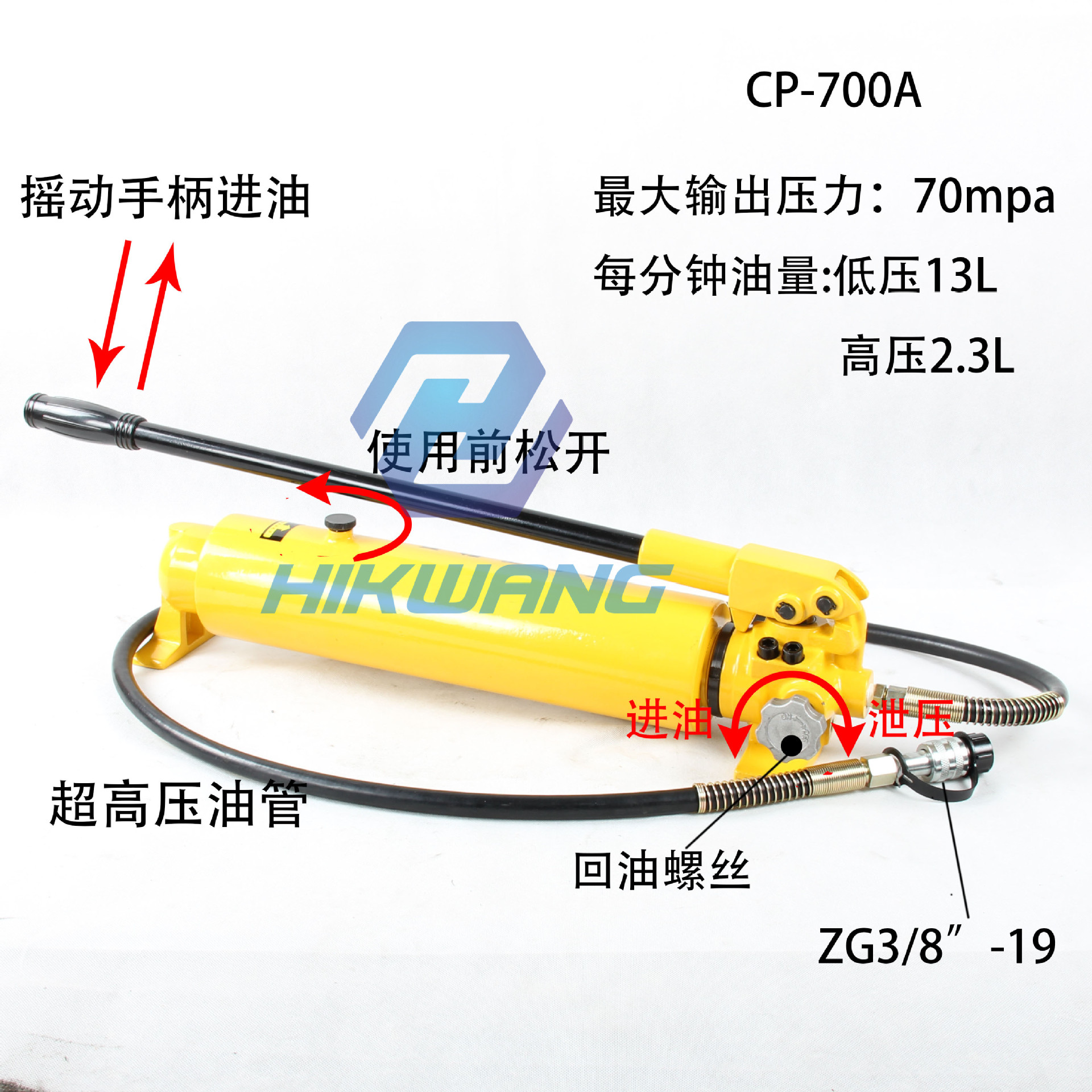 手动液压泵 手动油压泵 大油量超高压液压泵站 cp-700a 厂家直销