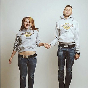 hardrockcafe 美单 环游世界情侣款拉绒卫衣0.6kg
