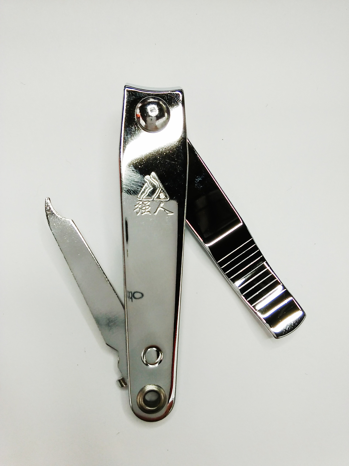 正品强人不锈钢 指甲剪 大中号指甲钳平口指甲刀683