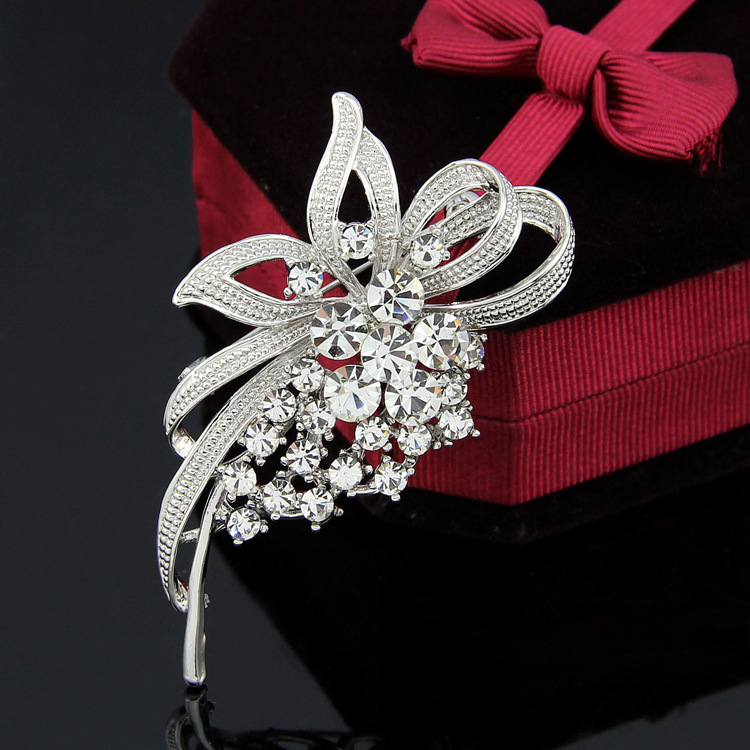 韩国胸针 复古水晶胸花别针 高档款胸针 淘宝速卖通热卖系列新品