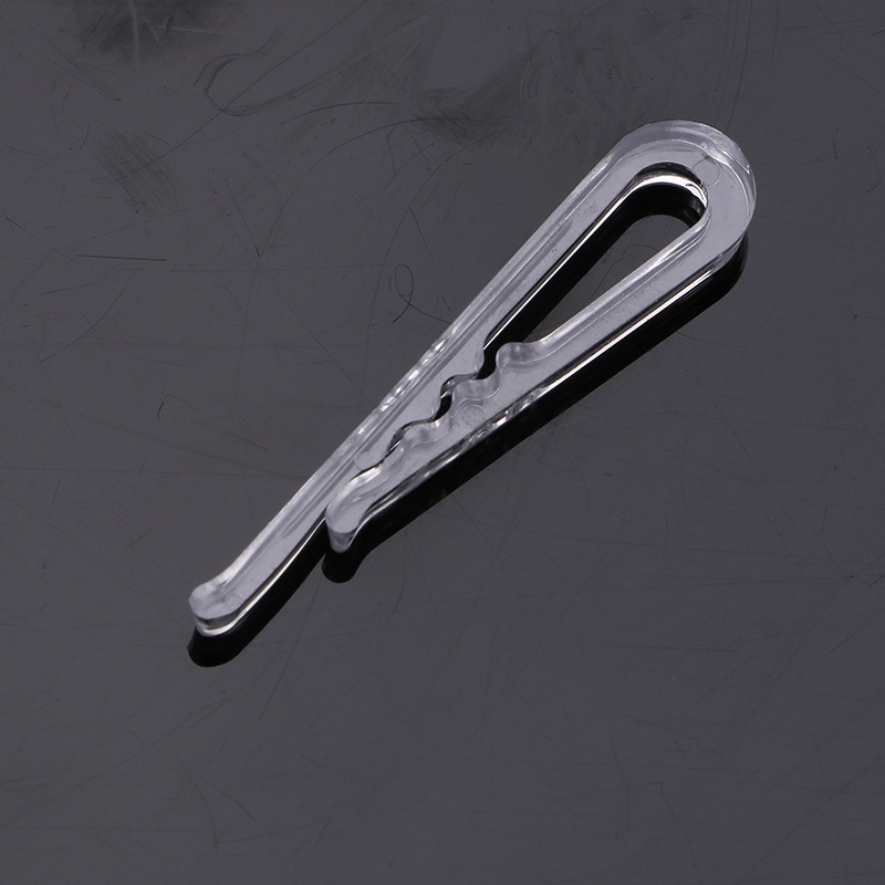 透明白色胶夹 衣服夹 衣夹 衬衫夹扣 韧性好 透明塑料夹 1000个