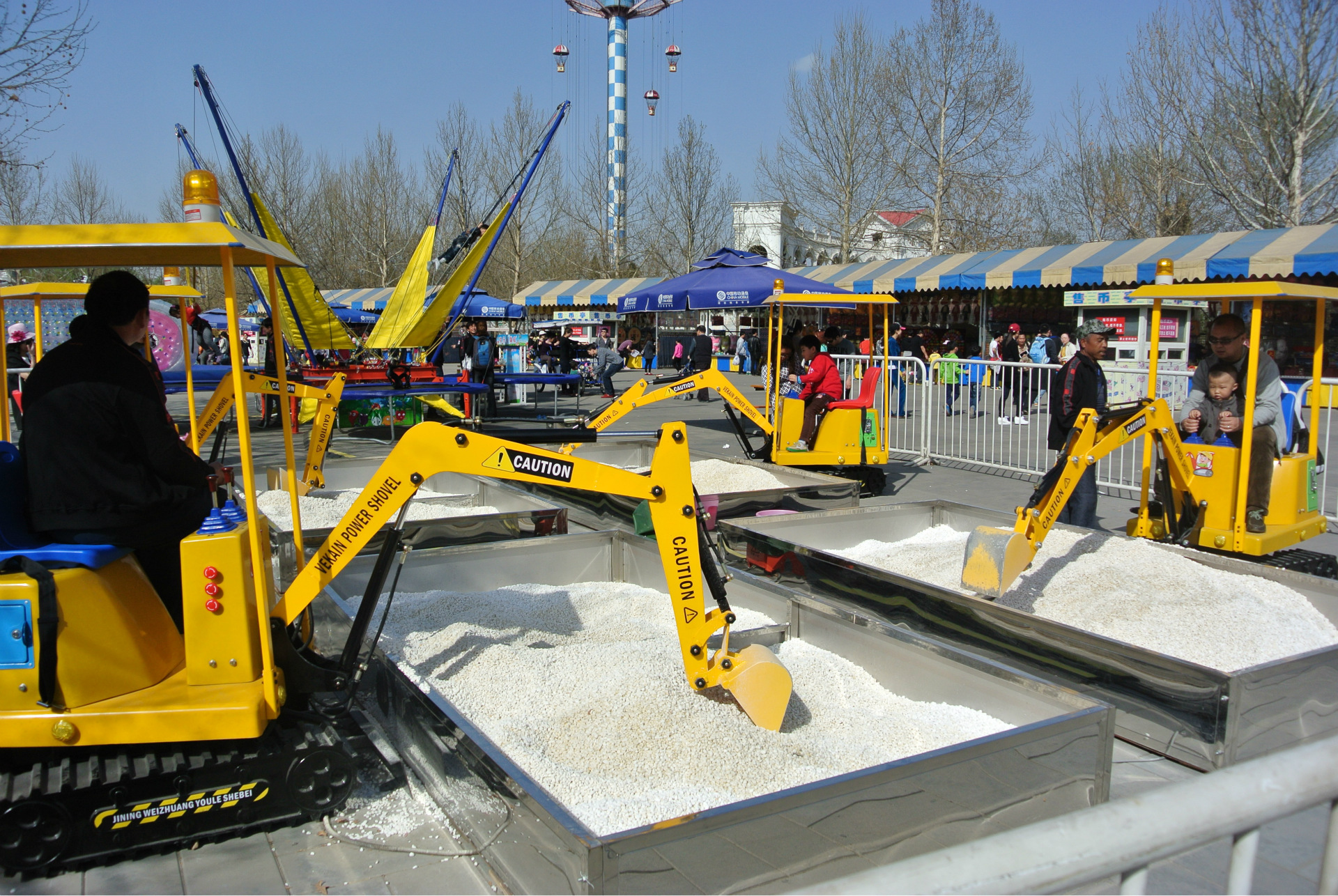 厂家给力促销儿童挖掘机/小孩欢乐挖土机/仿真360°旋转