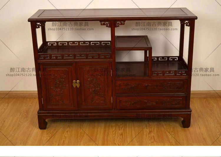 醉江南古典 红木餐边柜 花梨木中式茶水柜 明清仿古实木家具