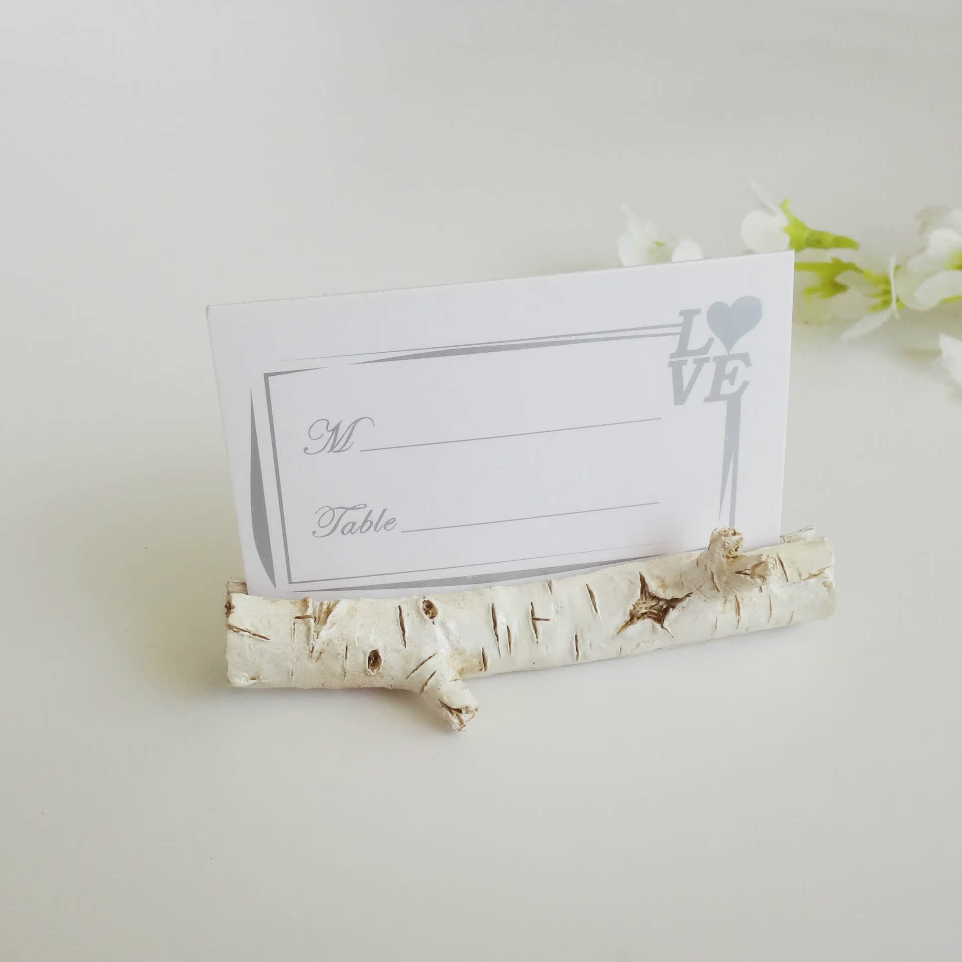 2015 外贸新款 树枝留言夹 席位夹 赠卡片