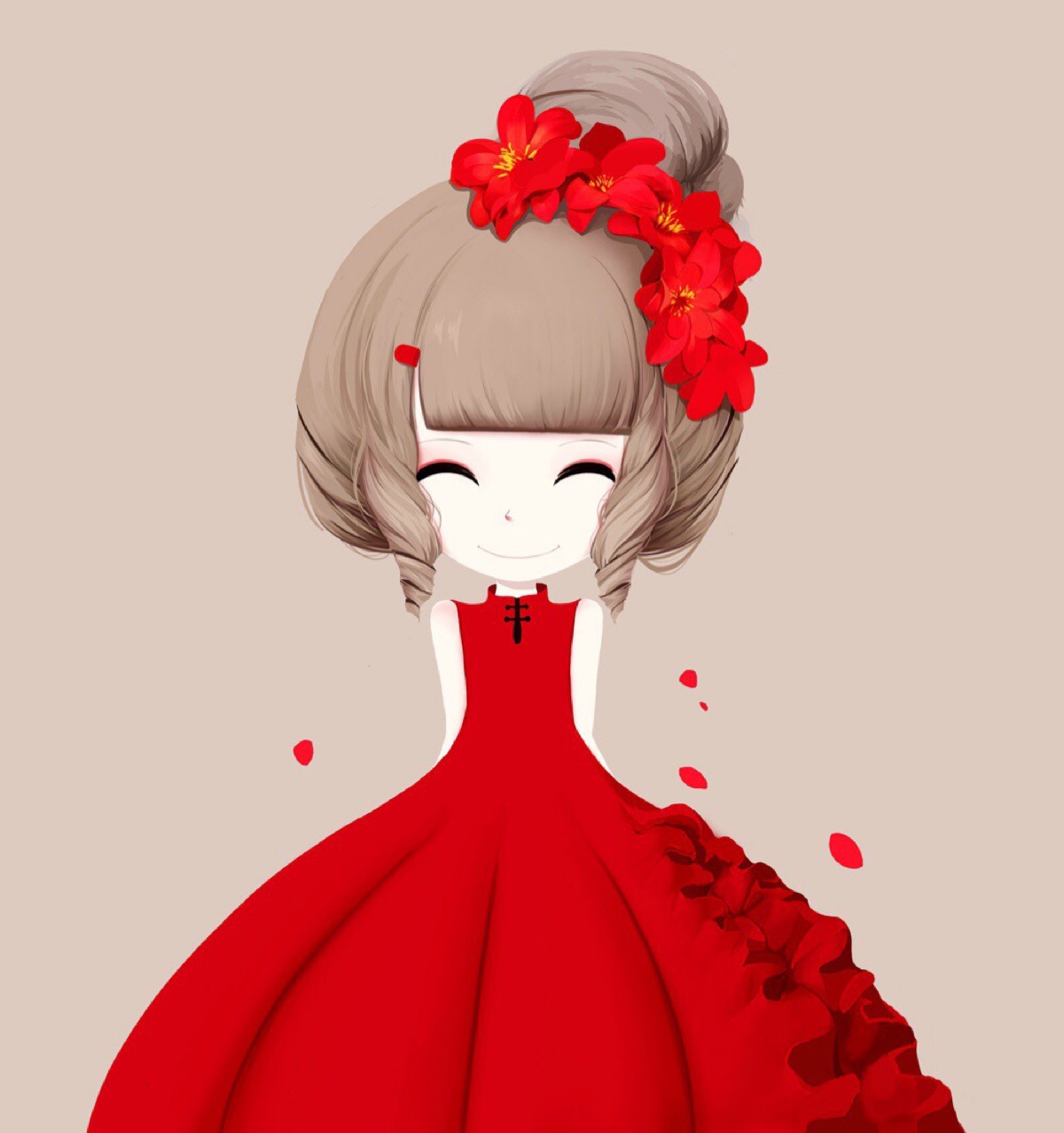 5d钻石画十字绣钻石绣客厅新款花花姑娘卡通系列魔方圆钻满钻包邮