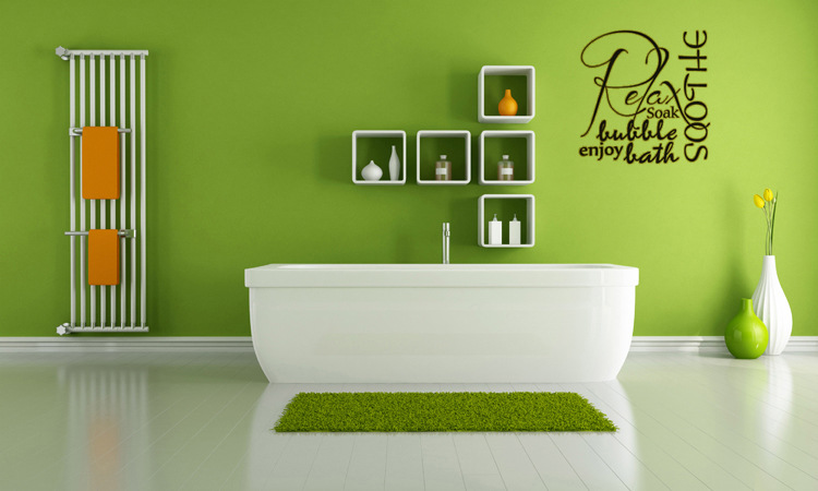 ebay爆款relax soothe墙贴浴室家居装饰外贸热卖定制批发dc0579