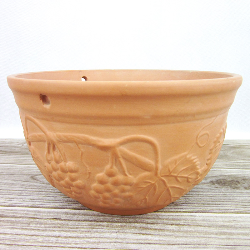 花盆多肉陶瓷 红陶大花盆 大号盆器 厂家直销新款批发 陶轩居下