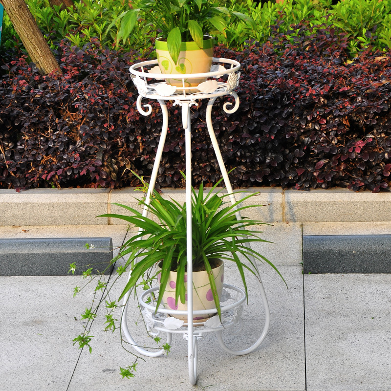 田园风格小家具 欧式铁艺花架 单盆 阳台客厅 花园花架批发