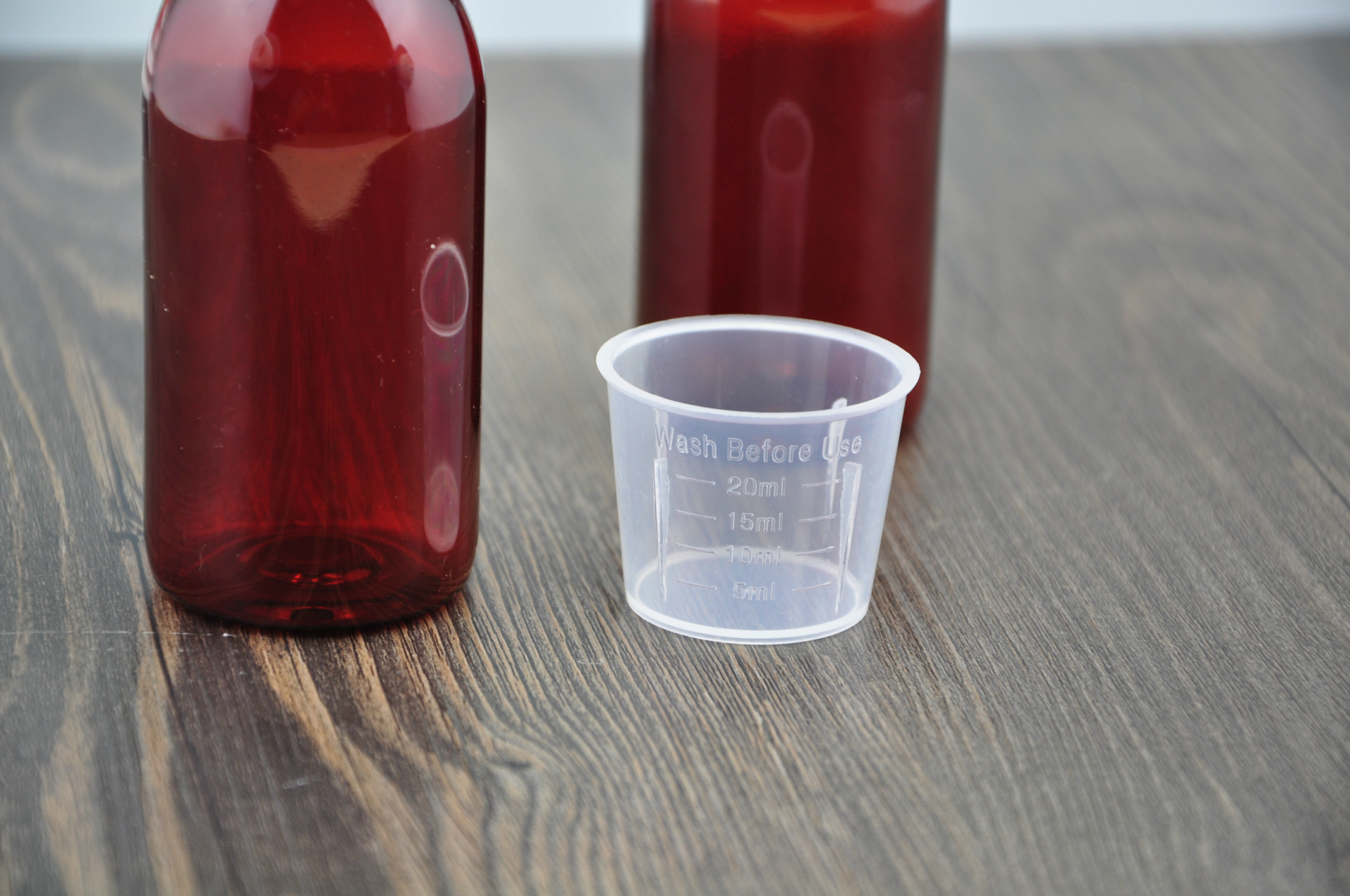 100ml口服液糖浆瓶pet保险盖棕色