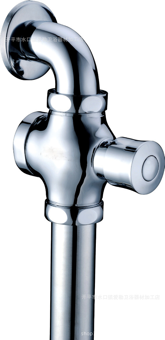 大便手按延时阀 全铜 镀洛 开平卫浴厂家直销 可oem