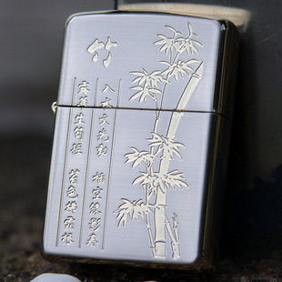 便宜纯铜大亨tycoon打火机 9011g-竹报平安正品防风 生日礼物油机