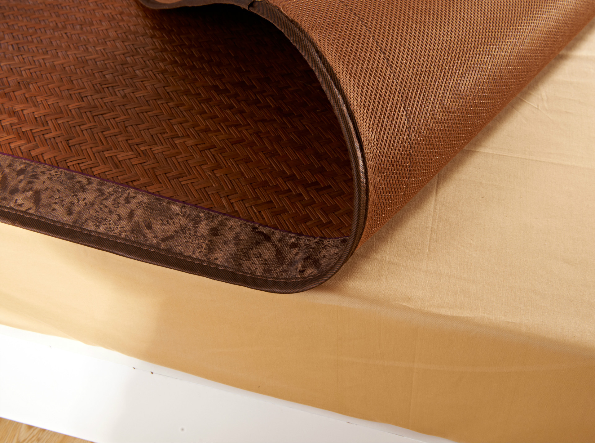 2015新款 高档老古藤席三件套 可折叠加厚藤凉席 厂家批发