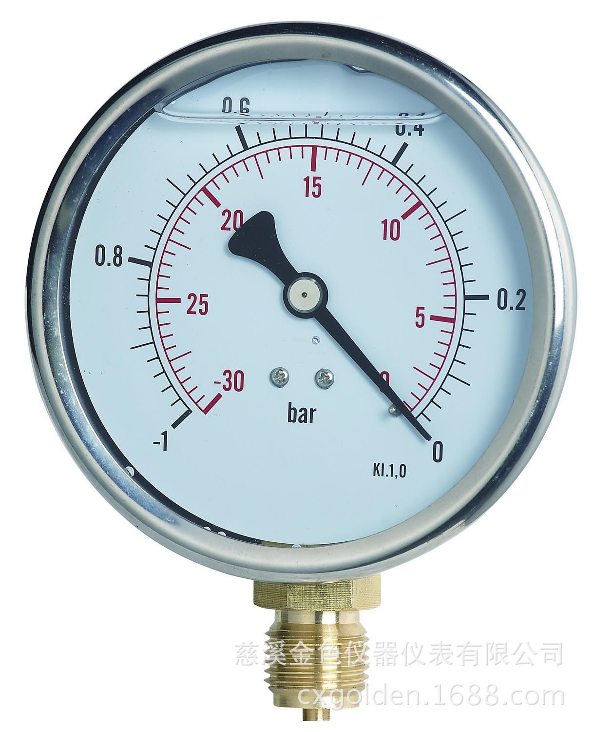 大量供应 高精度防震真空表 优质耐腐蚀真空表