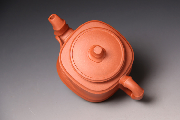 宜兴紫砂壶茶具名家正品沈陆仙全手工精品原矿清水泥四方竹鼎