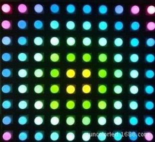 led点光源3灯3公分5公分8公分超高亮像素灯七彩外控跑马灯点阵屏