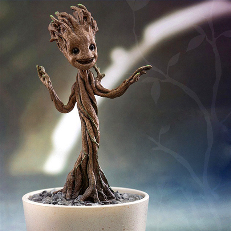 hottoys 1/4 银河护卫队 小树人 格鲁特 groot 盆栽 (正版尾货