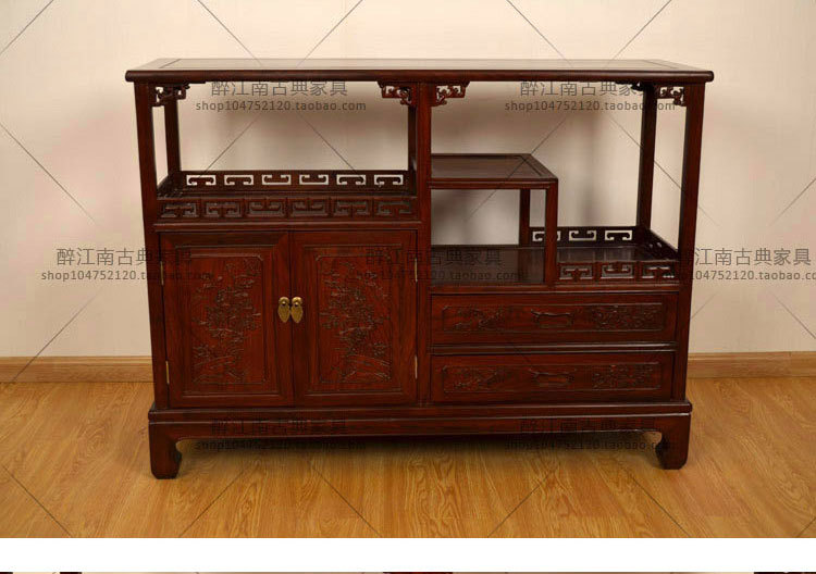 醉江南古典 红木餐边柜 花梨木中式茶水柜 明清仿古实木家具