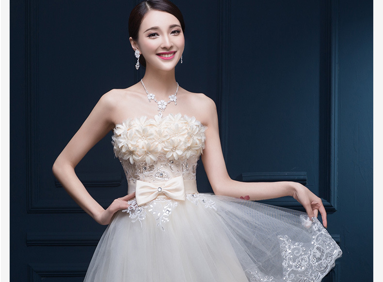 2015新款抹胸伴娘服连衣裙短款伴娘裙小礼服新娘结婚晚礼服春夏女