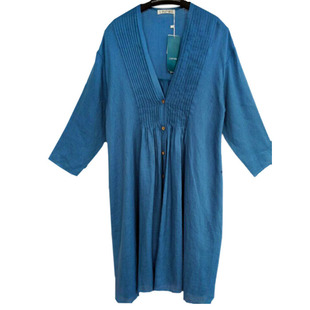 2014麻立坊 linp冧品 原创设计款女士纯亚麻连衣裙