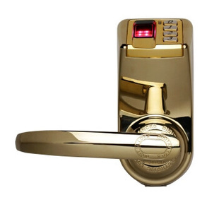 adel 爱迪尔3398电子指纹门锁 亮金色智能门密码锁
