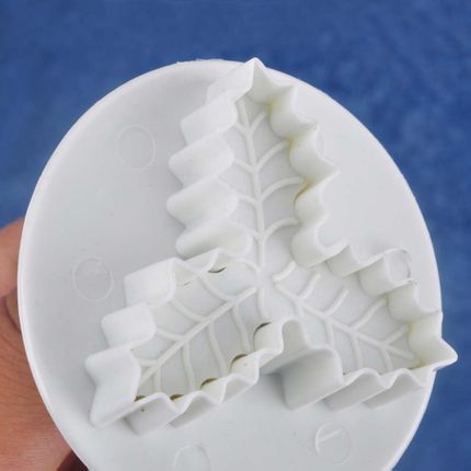 翻糖工具 压花模2件套 fp2110 三角树叶立体压花模