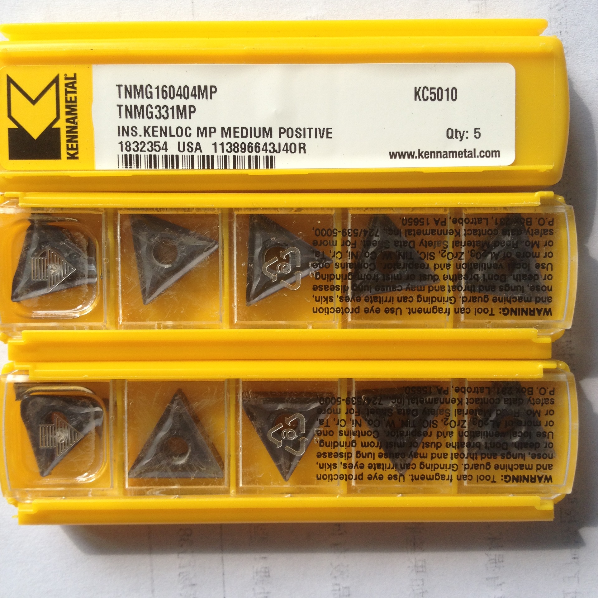 原装进口美国肯纳数控刀具,数控刀片tnmg160404mp kc5010数控刀粒