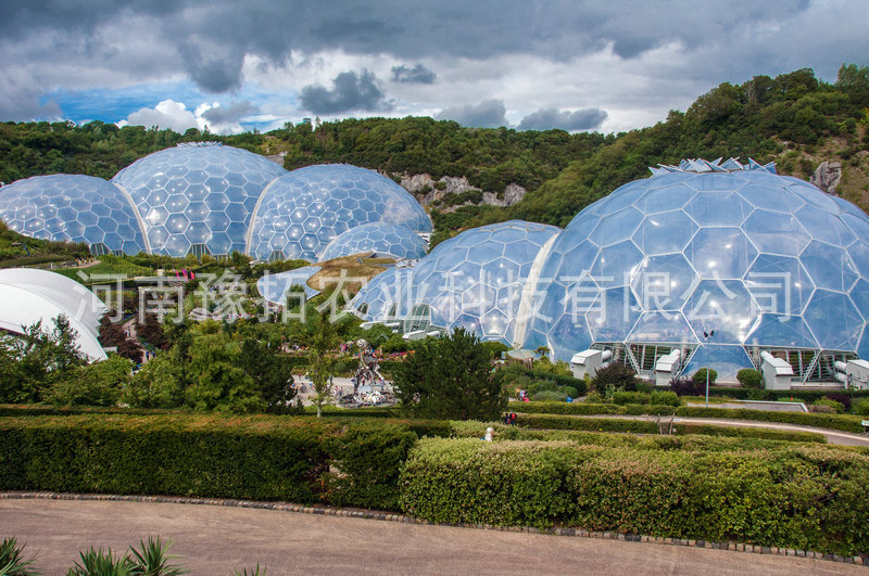 >厂家供应 高档新款异形温室 生态观光花房玻璃温室        异型温室