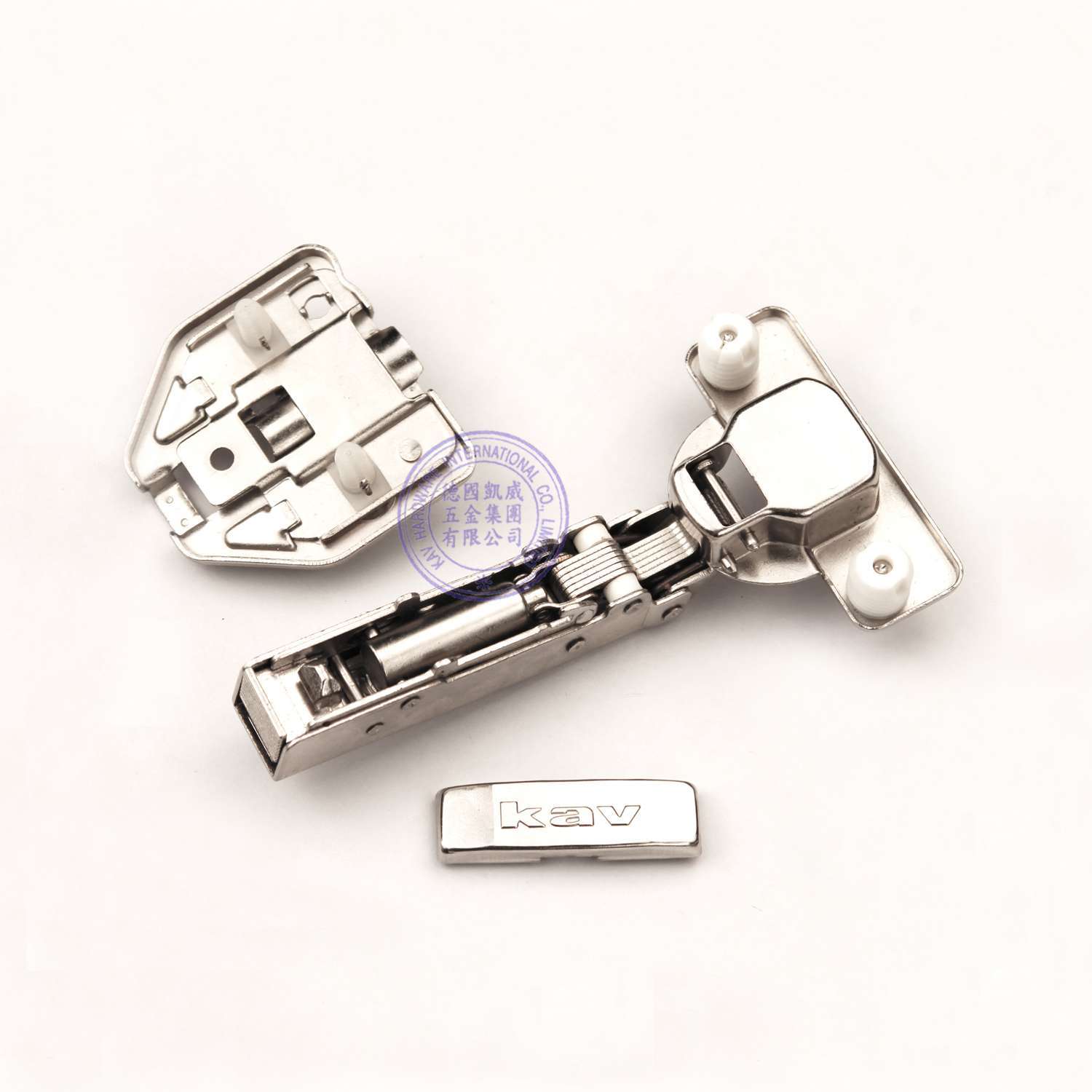 【kav智能家具五金】高档液压阻尼合页铰链三维六向调节液压门铰