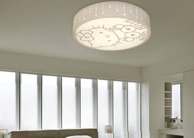 西门子儿童房led吸顶灯卧室灯 hello kitty猫小孩房卡通灯具7