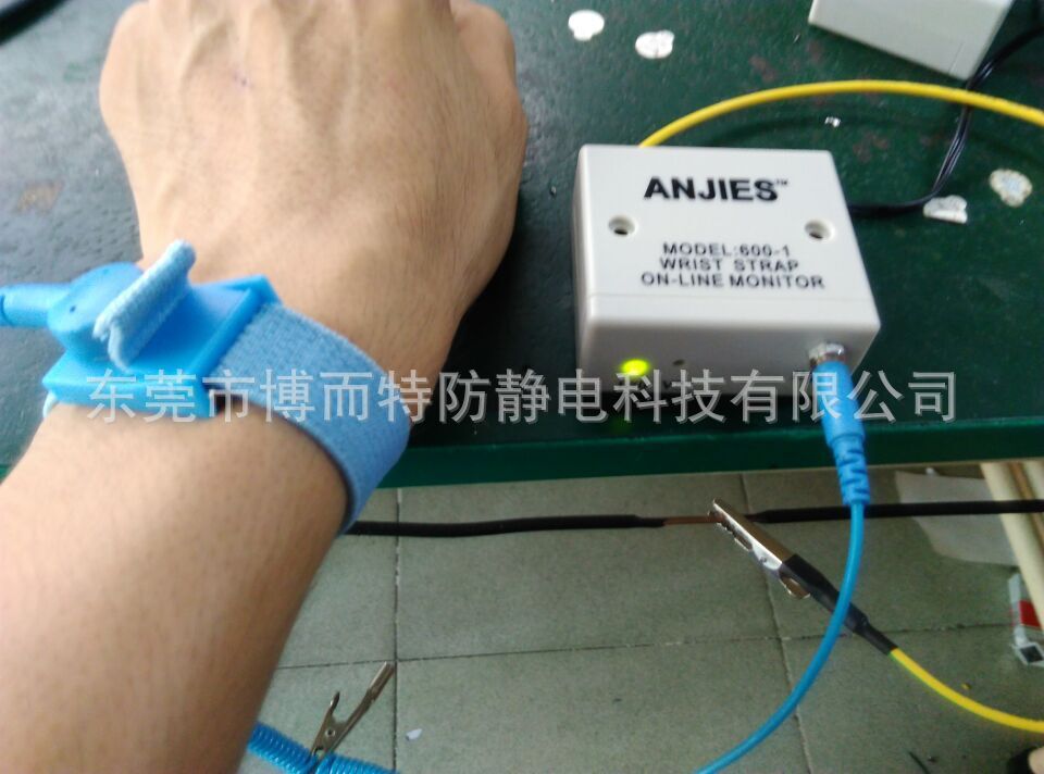 廠家批發anjies-600-1防靜電自動手腕帶監控儀監控器靜電環報警器