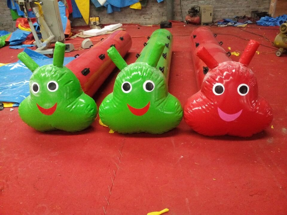 趣味运动会器材 充气毛毛虫 充气运动会比赛道具 郑州大风车趣味