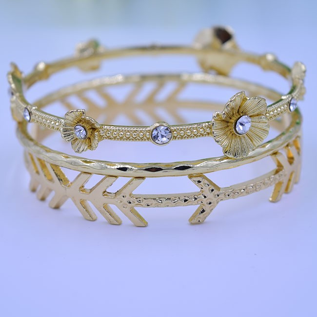 2015爆款 欧洲/美国黄金莱茵石手镯手镯diy朋克金属手镯31-63款