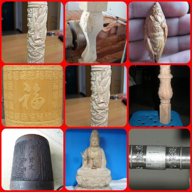 数控三维雕刻机 小型立体木材雕刻机 四轴联动玉石/石材/木工