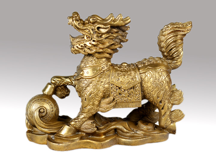 麒麟摆件 镇宅辟邪招财送子居家一对摆件装饰风水工艺品开业礼品