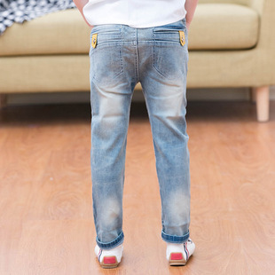 皮戈小猪童装批发 2015春款潮范儿童牛仔裤男童牛仔裤全棉童裤