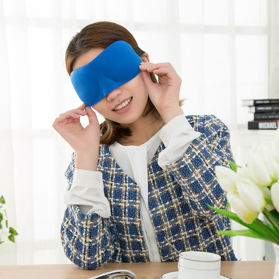 超柔3d立体眼罩 睡眠遮光眼罩缓解疲劳透气护眼罩 厂家定做印制