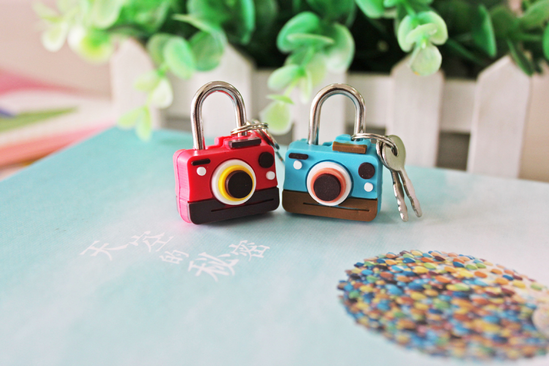 640007 迷你相机软胶挂锁