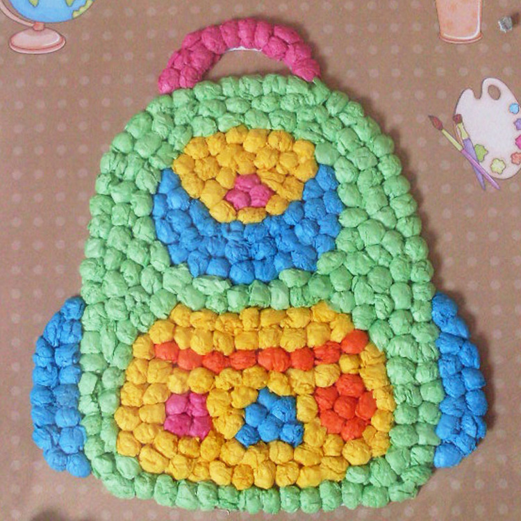 手工制作揉纸画 创意礼物diy搓纸画 平面拼图益智玩具揉纸画批发