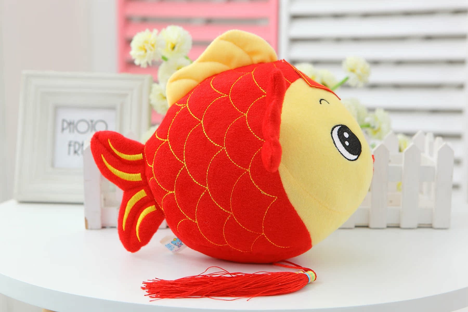 厂家直销年年有余 吉祥鱼公仔 新年礼物 家居车饰挂件礼品批发