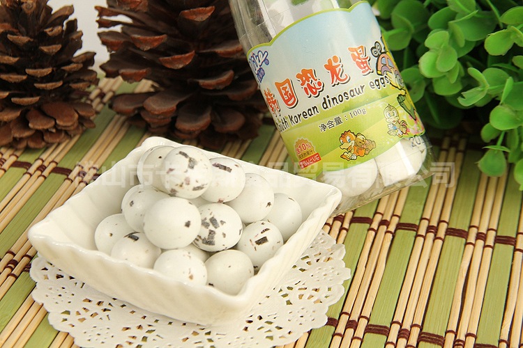 新品热卖 爱莱客系列-韩国恐龙蛋100g 可爱营养糖果批发