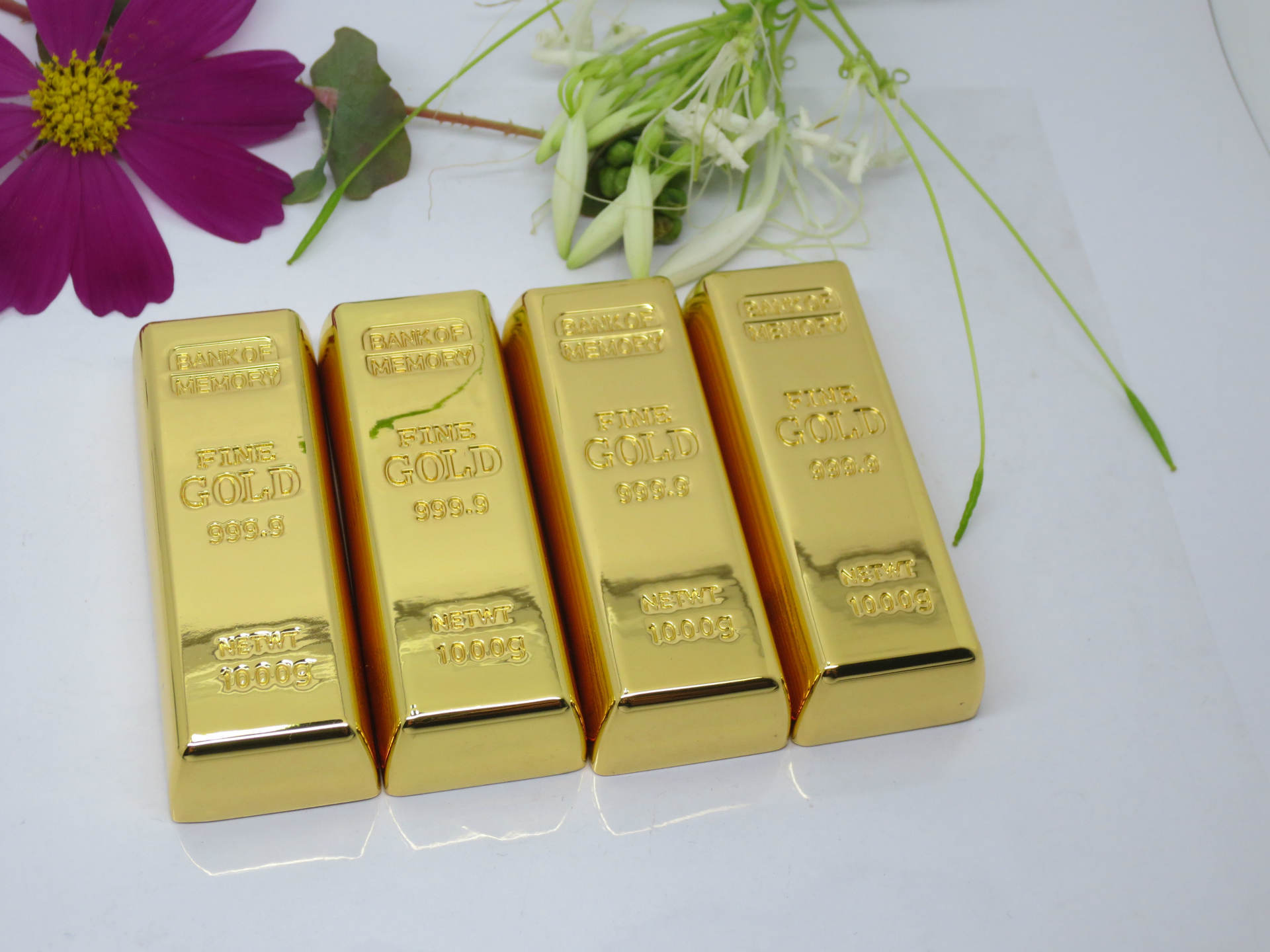 【金融业系列u盘】金条黄金u盘 16g防水优盘 金属感超强的金钻u盘