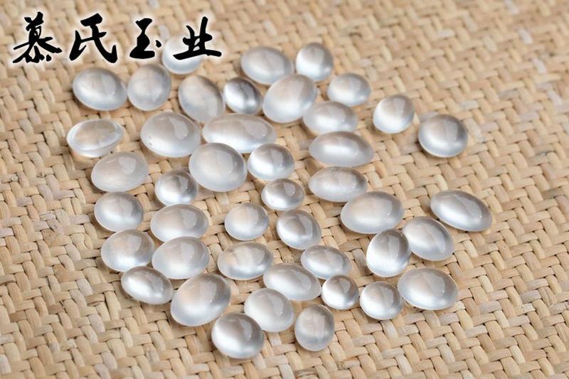 缅甸天然强荧光水沫玉 水沫子蛋面 大蛋面 戒面 十个起卖 批发