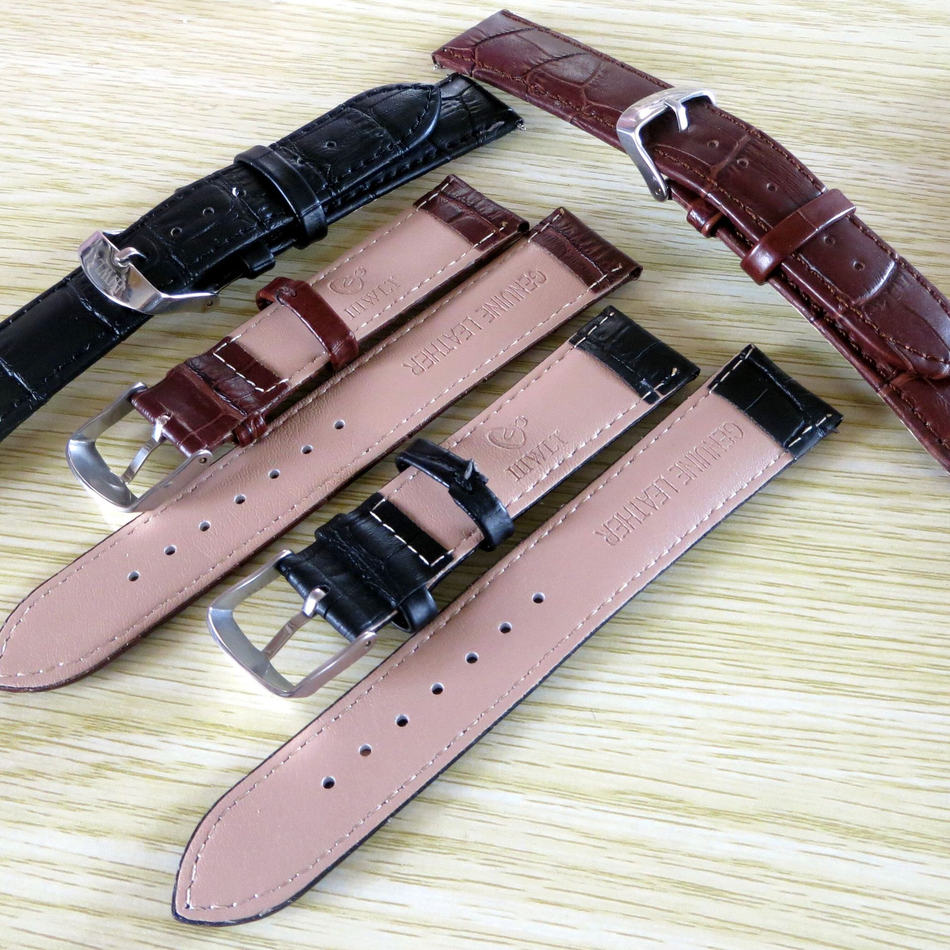 iiiwlt三维立体罗马浮雕 重锤机械表 真皮手表男瑞士 皮带腕表