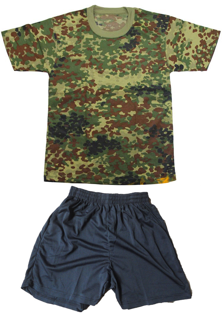 男装军训军装裤迷彩五分裤绿色户外休闲劳保短裤蓝色体能训练服