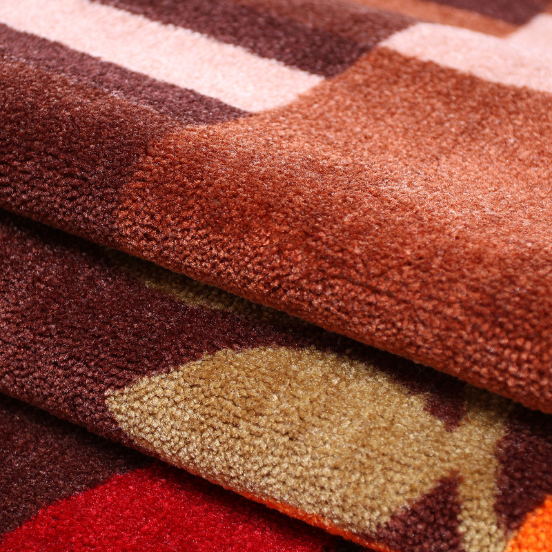 客厅毯 加厚超柔割绒防滑拼图地毯 现代简约卧室走廊地毯地垫批发